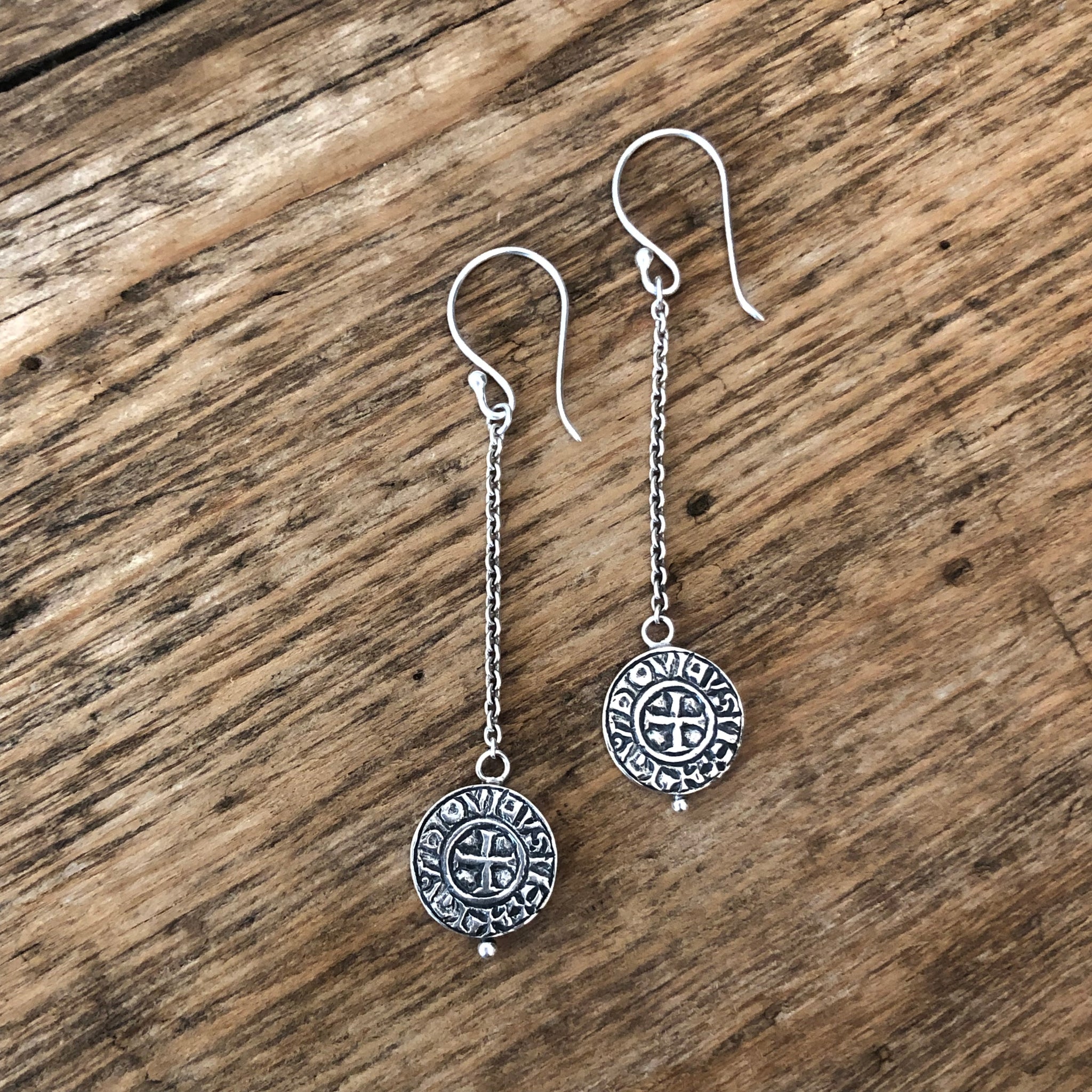 'Templar' Coin Earrings