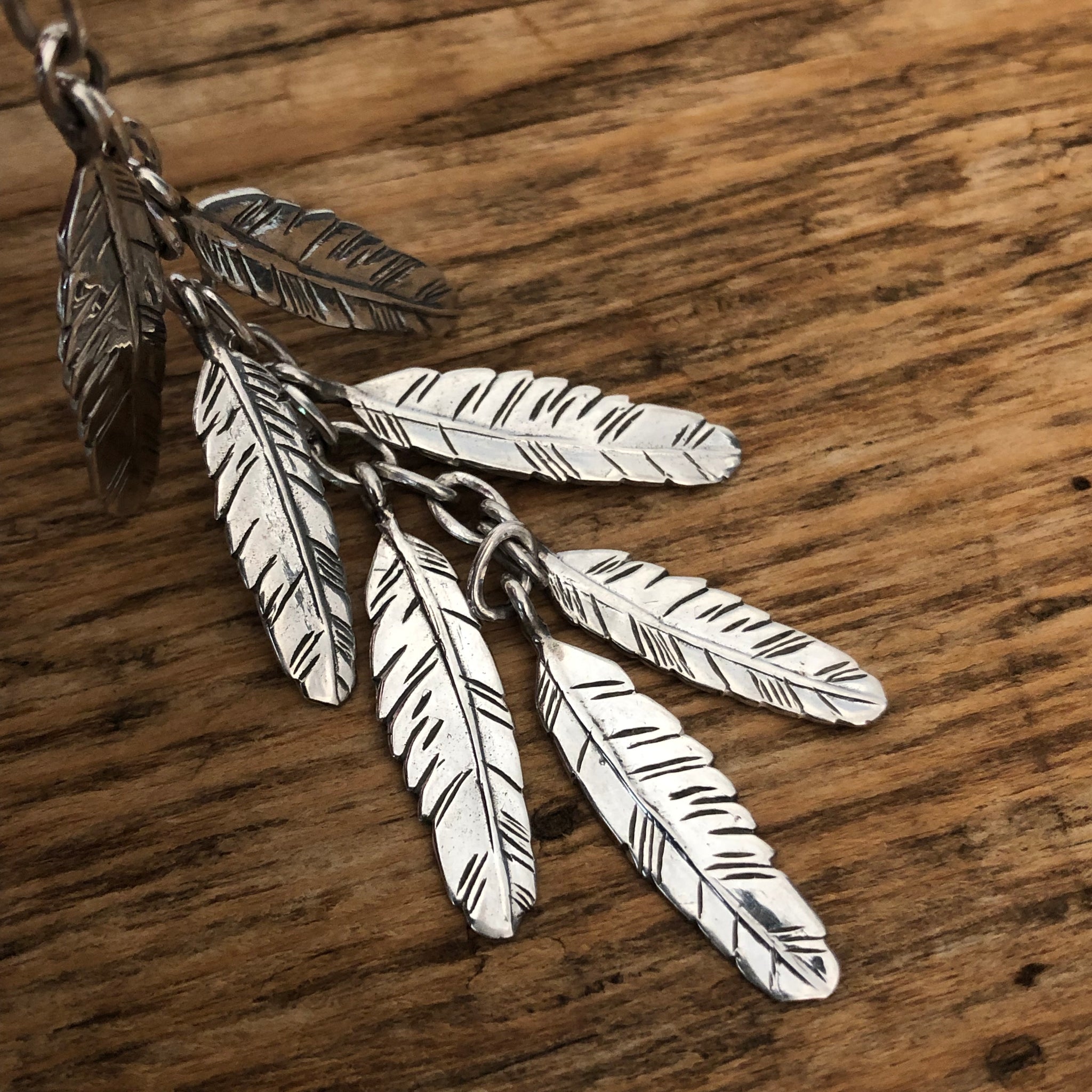 'Seven Feathers for Seven Days' Earrings