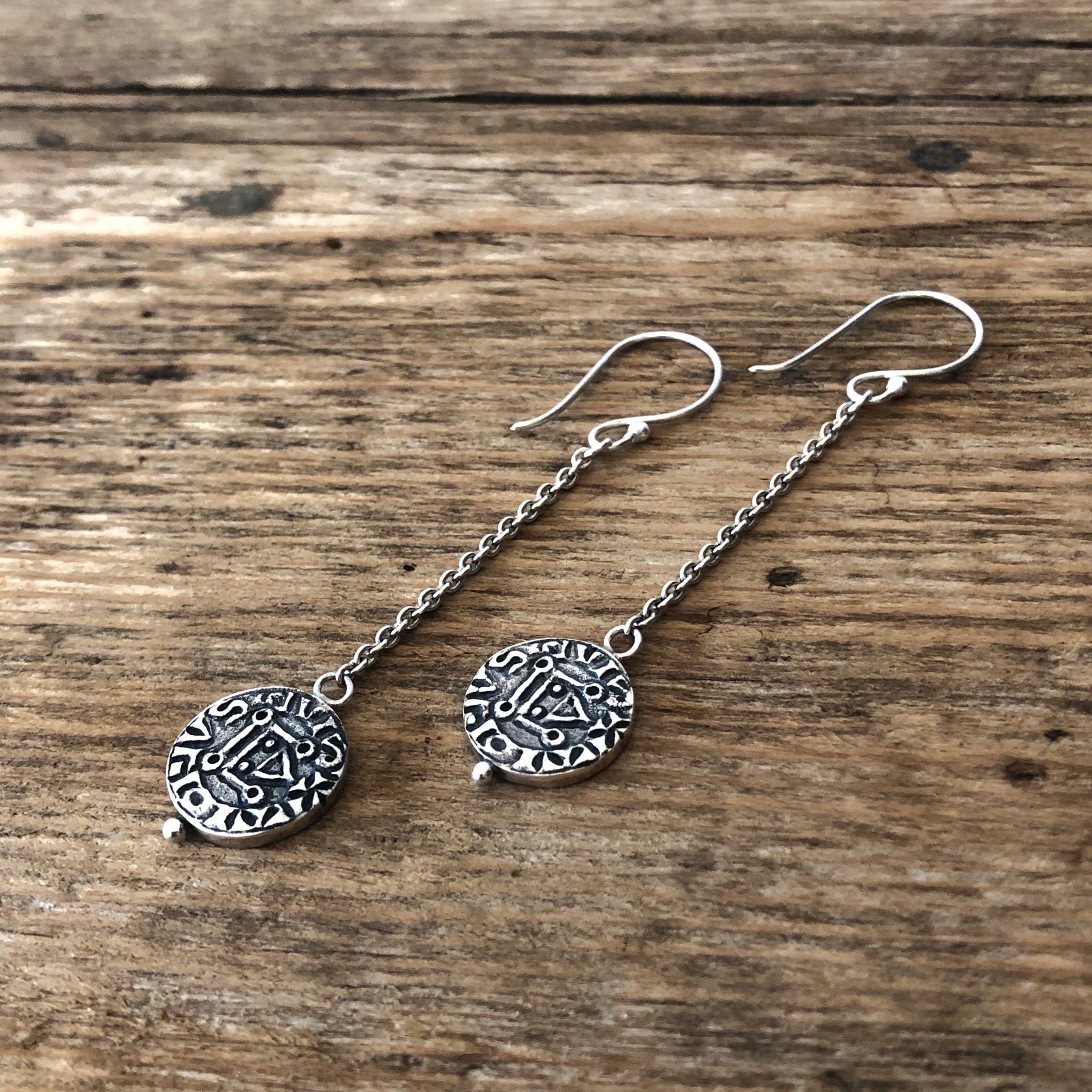 'Templar' Coin Earrings