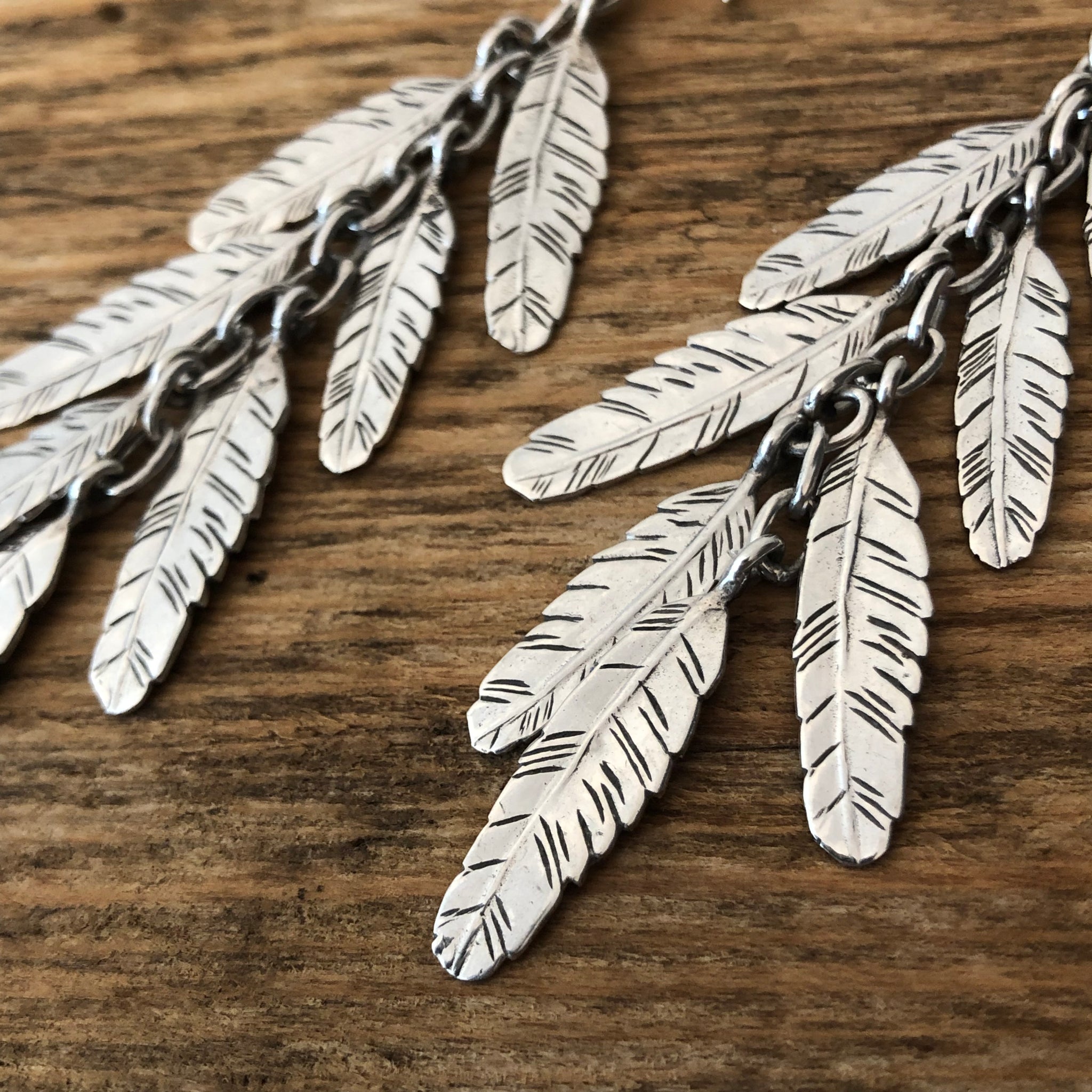'Seven Feathers for Seven Days' Earrings