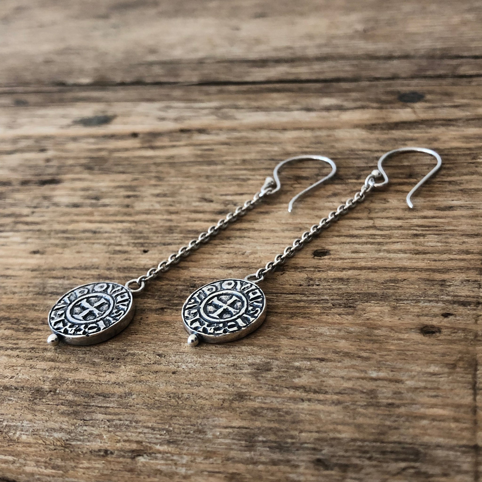 'Templar' Coin Earrings