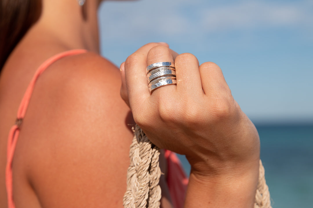 (PRE-ORDER ONLY) 'Wabi-Sabi' Stack Ring