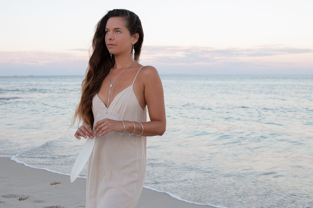 'Seven Feathers for Seven Days' Earrings