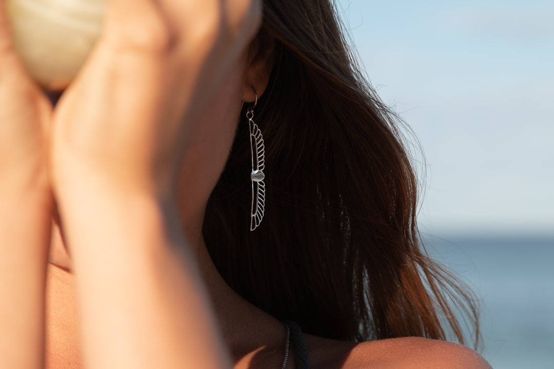 'Winged Scarab' Earrings