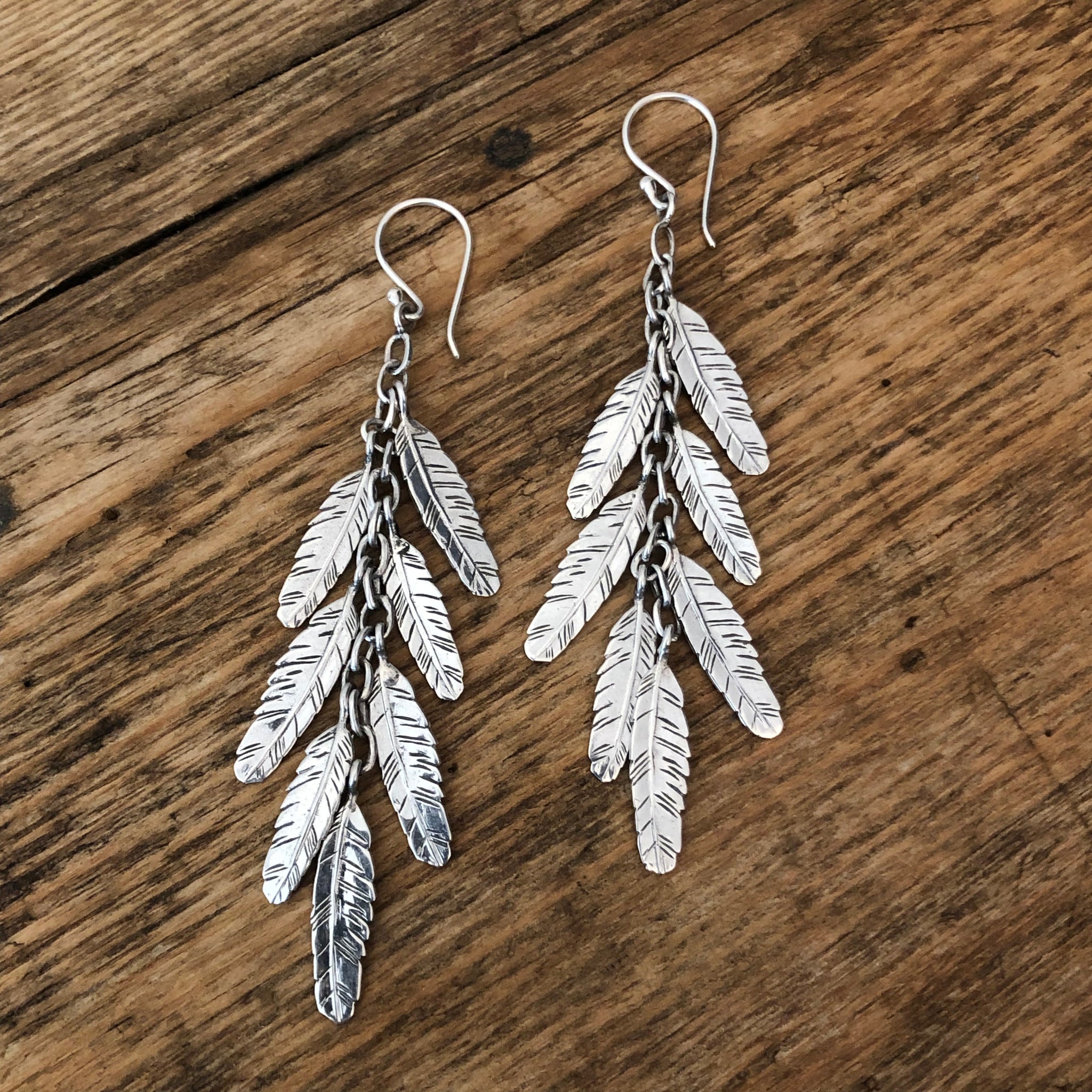 'Seven Feathers for Seven Days' Earrings